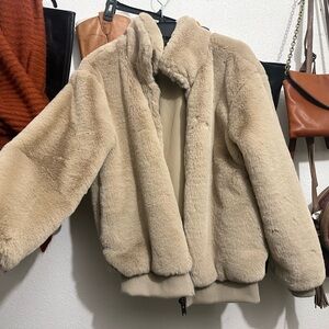 Truth Women's Cream Teddy Jacket